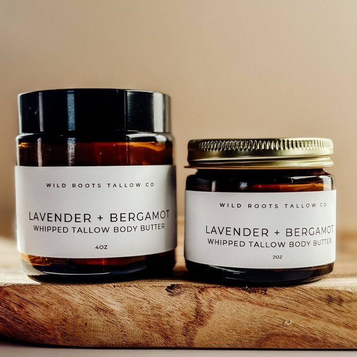 Lavender + Bergamot Tallow Body Butter - Merry PigletsWild Roots Tallow Co.