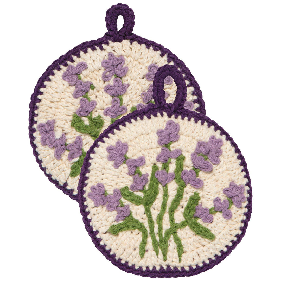 Lavender Crochet Dish Scrubber - Merry PigletsNow Designs by Danica