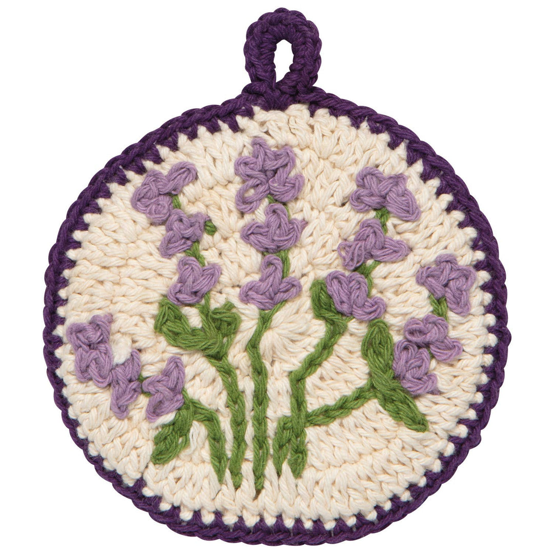 Lavender Crochet Dish Scrubber - Merry PigletsNow Designs by Danica