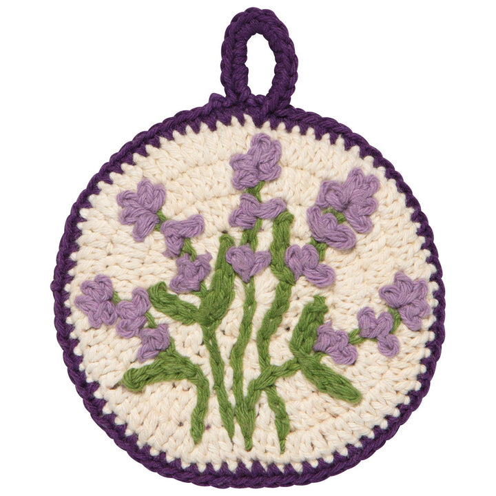 Lavender Crochet Dish Scrubber - Merry PigletsNow Designs by Danica