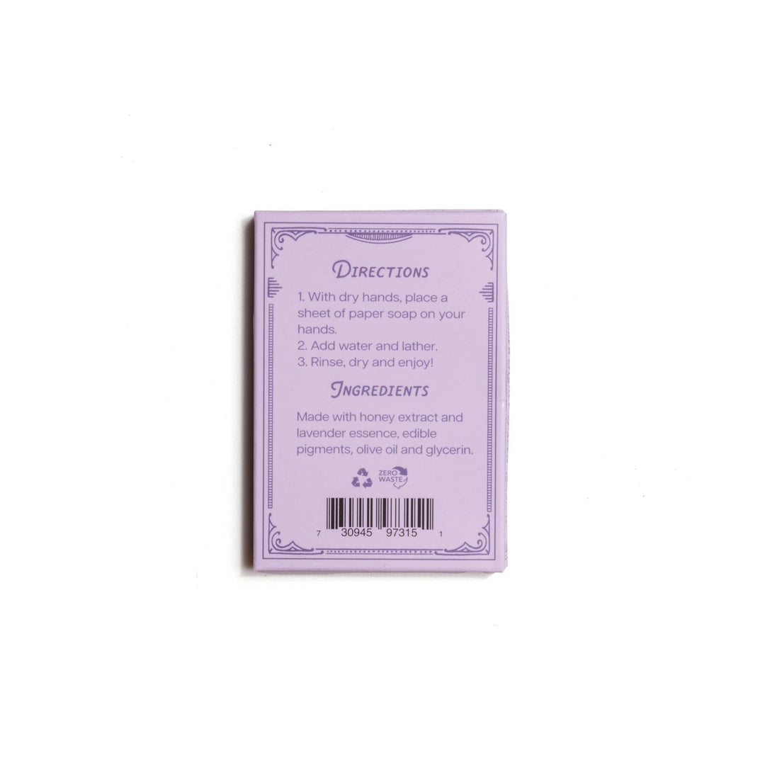Lavender Honey Paper Soap Sheets - Merry Piglets123 Farm