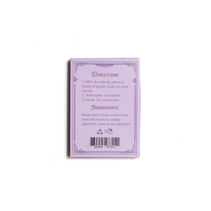 Lavender Honey Paper Soap Sheets - Merry Piglets123 Farm