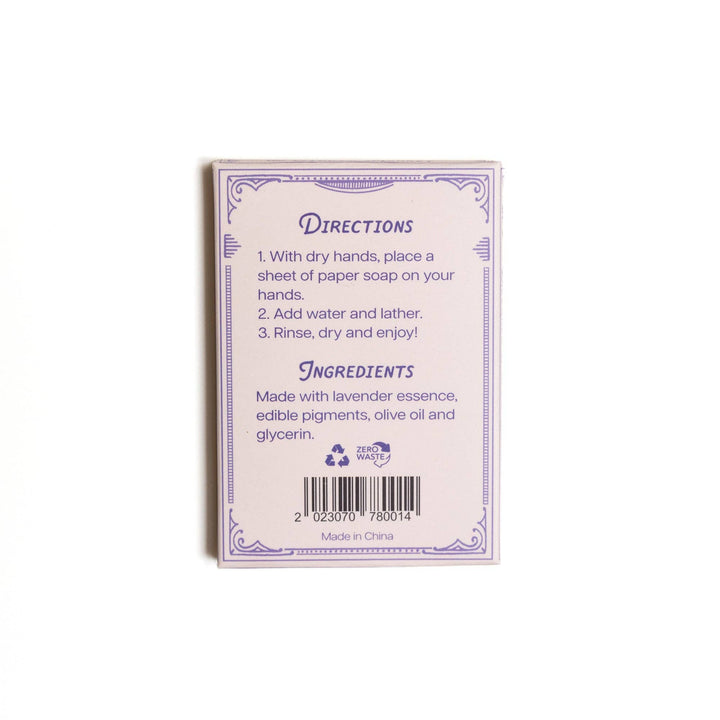 Lavender Paper Soap Sheets - Merry Piglets123 Farm