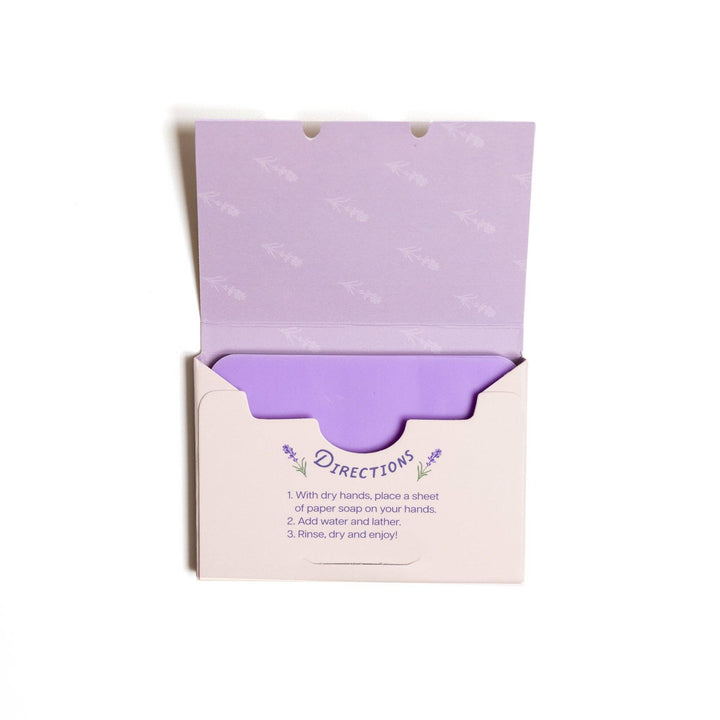 Lavender Paper Soap Sheets - Merry Piglets123 Farm