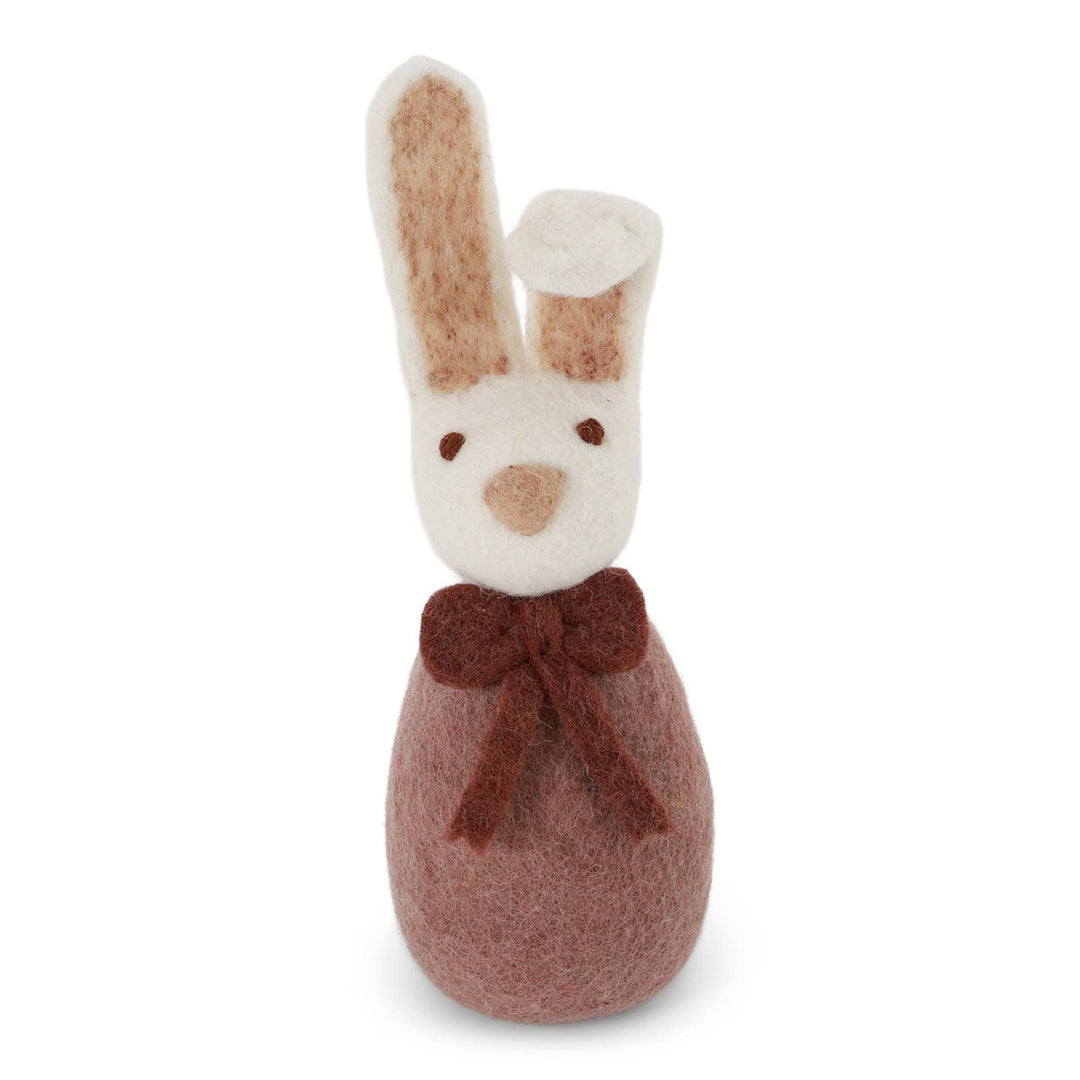 Lavender Wool Bunny with Bow - Merry PigletsGry and Sif