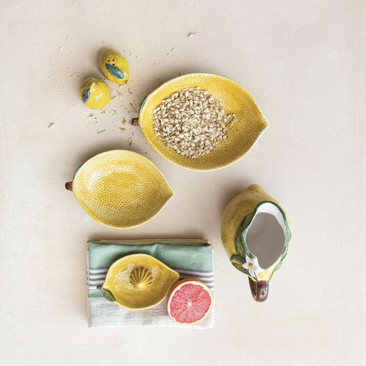 Lemon Bowls, Set of 2 - Merry PigletsCreative Co - Op