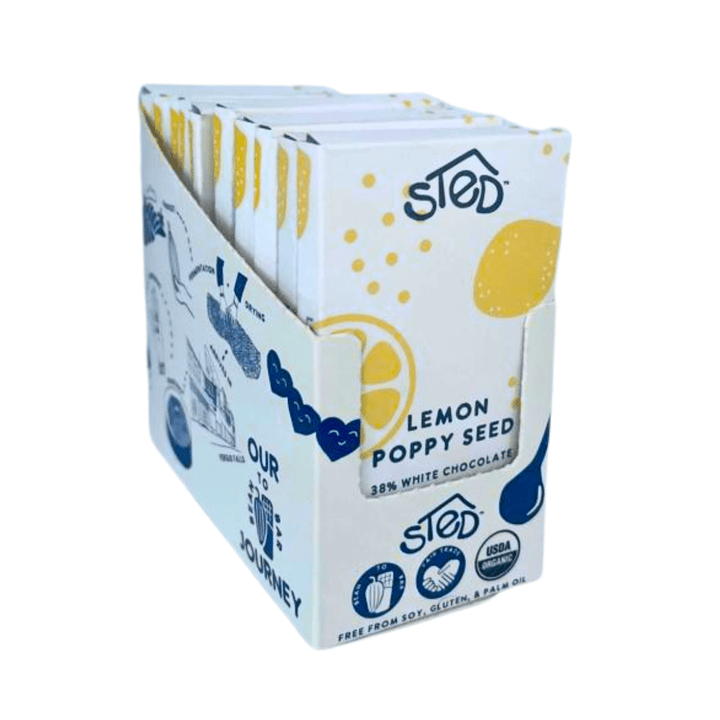 Lemon Poppy Seed Mini Chocolate Bar - Merry PigletsSted Foods