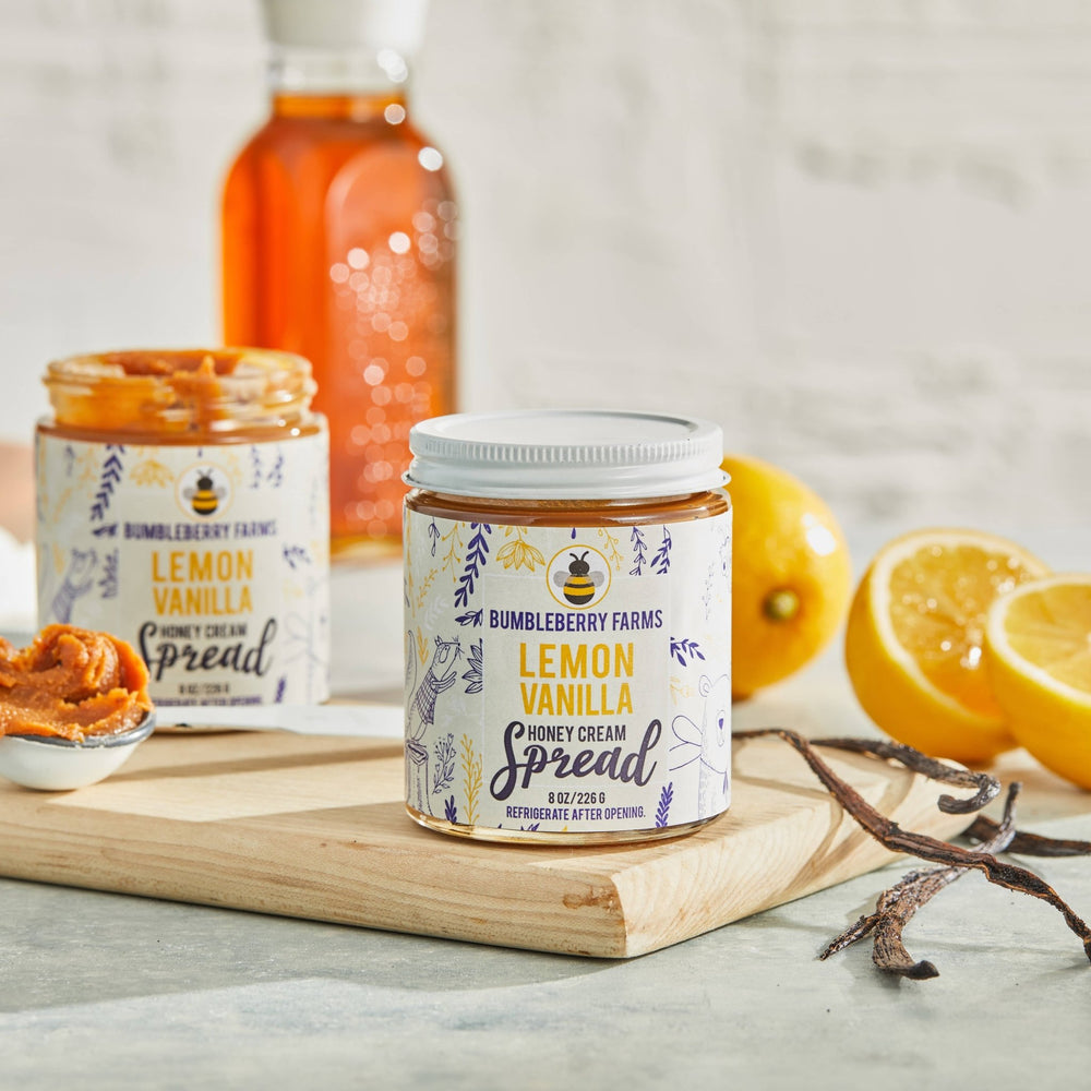 Lemon Vanilla Honey Cream Spread - Merry PigletsBumbleberry Farms