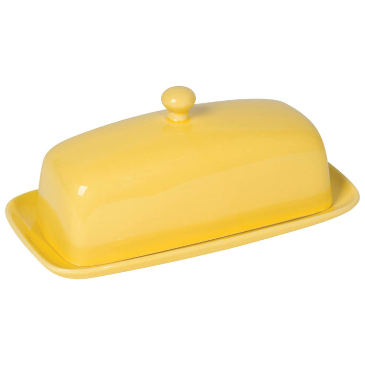 Lemon Yellow Butter Dish - Merry PigletsNow Designs by Danica