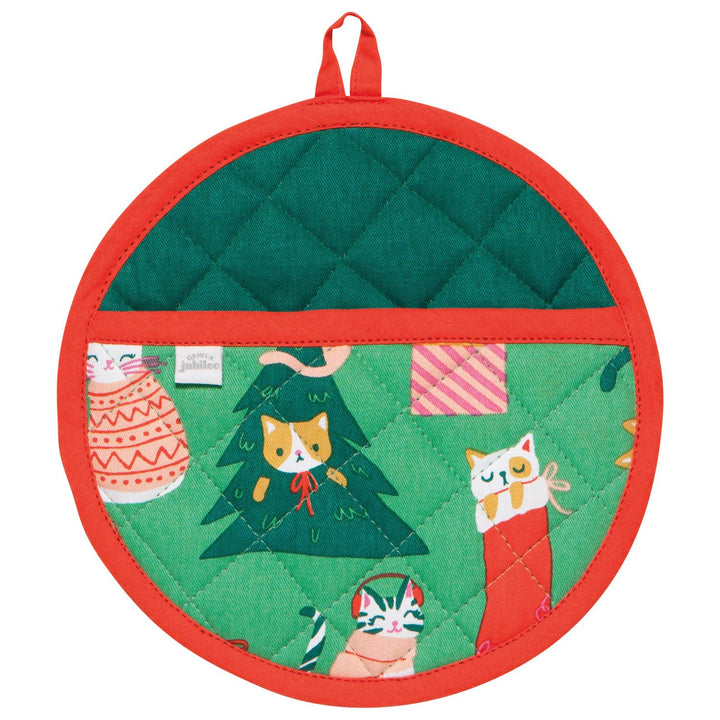 Let it Meow Christmas Potholder - Merry PigletsDanica Jubilee