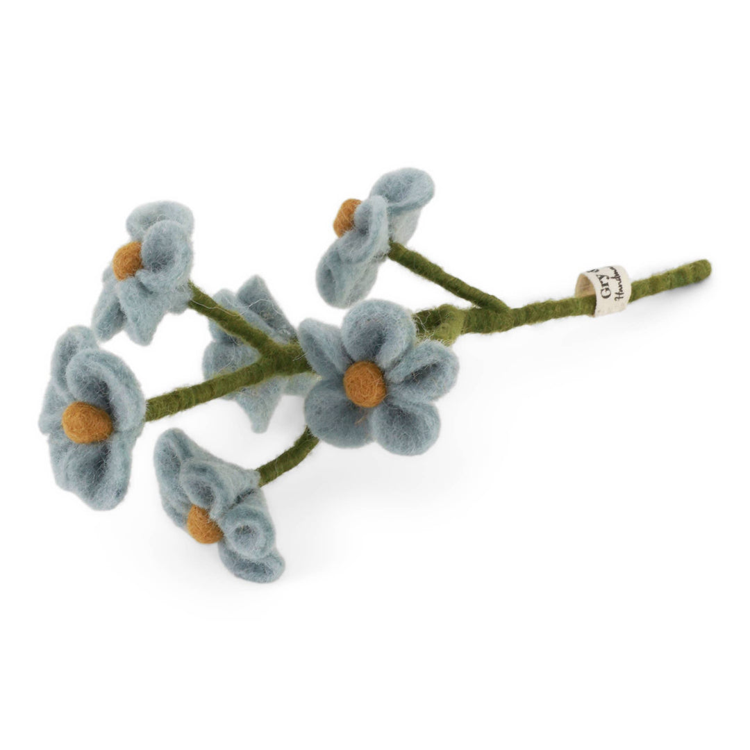 Light Blue Wool Forget - Me - Not - Merry PigletsGry and Sif