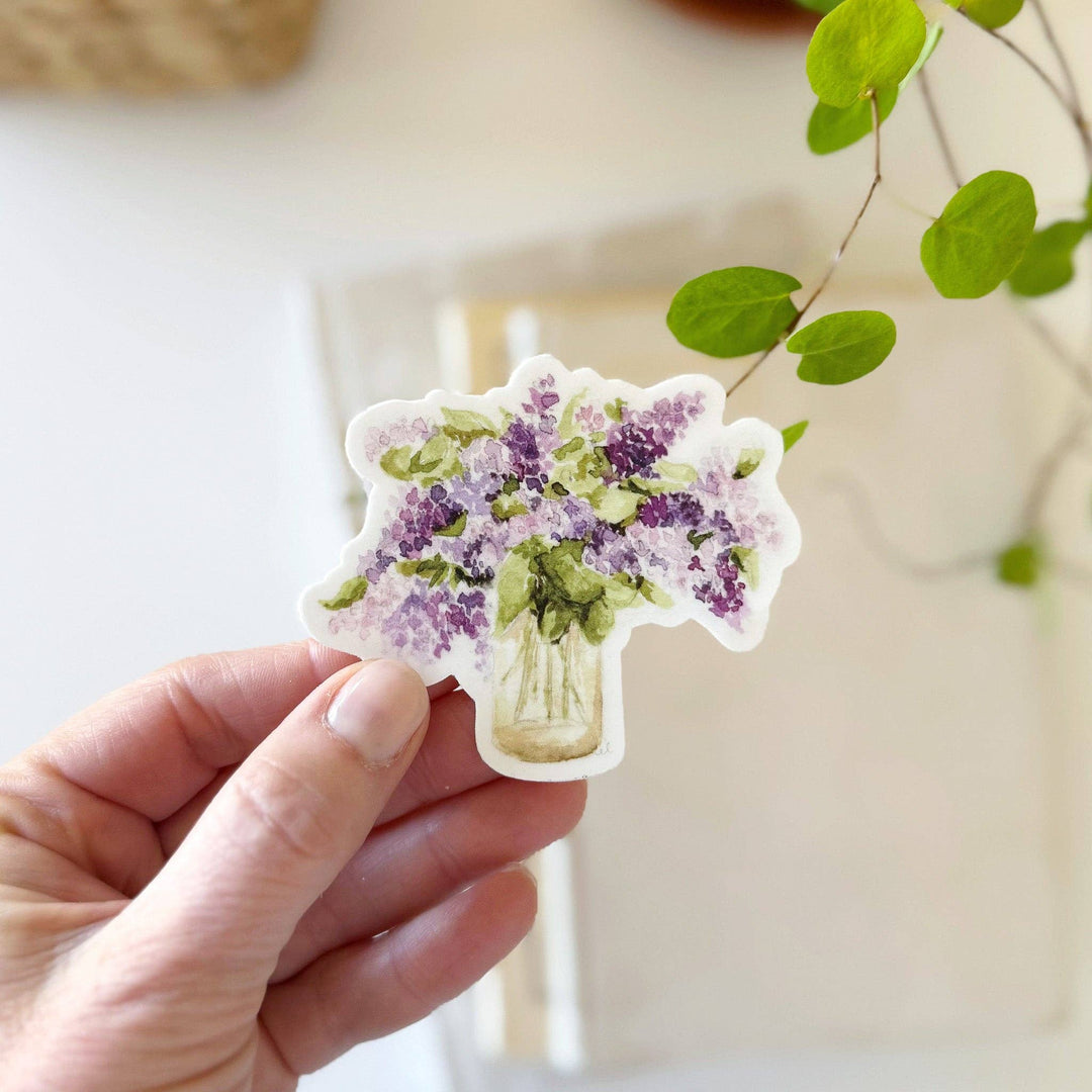 Lilac Bouquet Sticker - Merry Pigletsemily lex studio