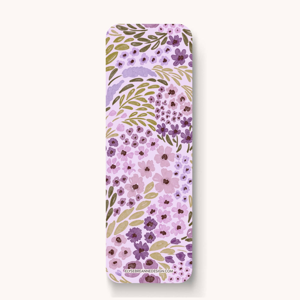 Lilac Floral Bookmark - Merry PigletsElyse Breanne Design