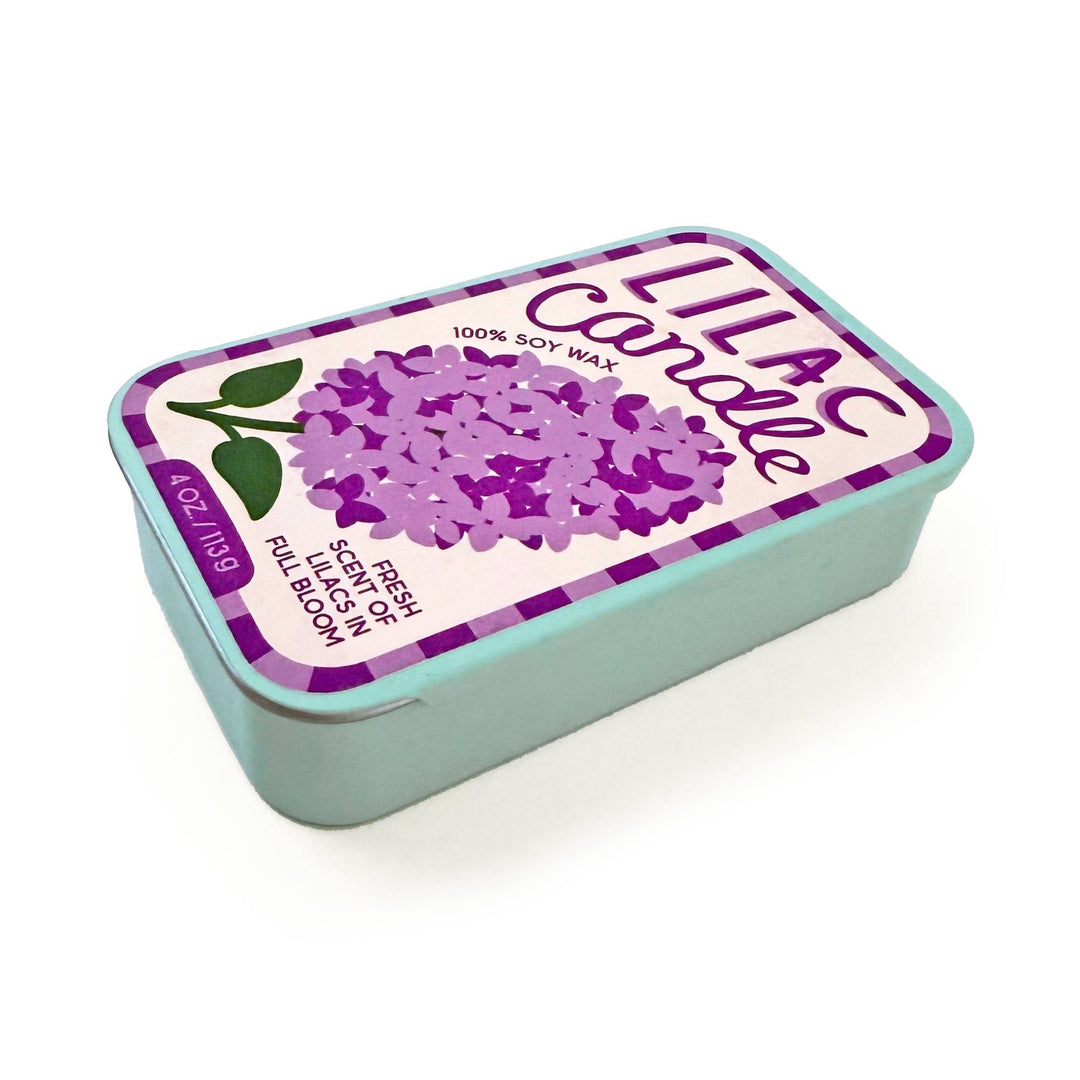 Lilac Tin Candle - Merry PigletsThe Neighborgoods