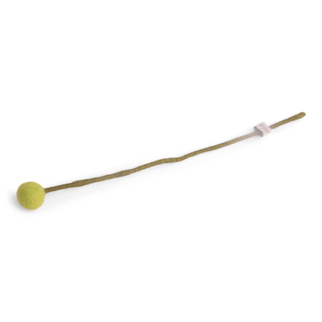 Lime Wool Pom Flower Small - Merry PigletsGry and Sif