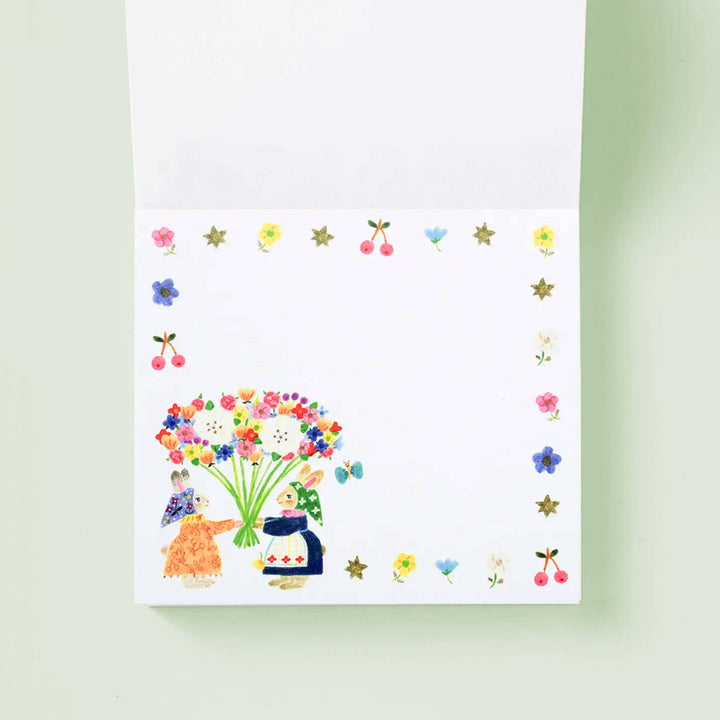 Little Fluffy Friends Block Memo Pad - Merry PigletsHer Winter Flowers