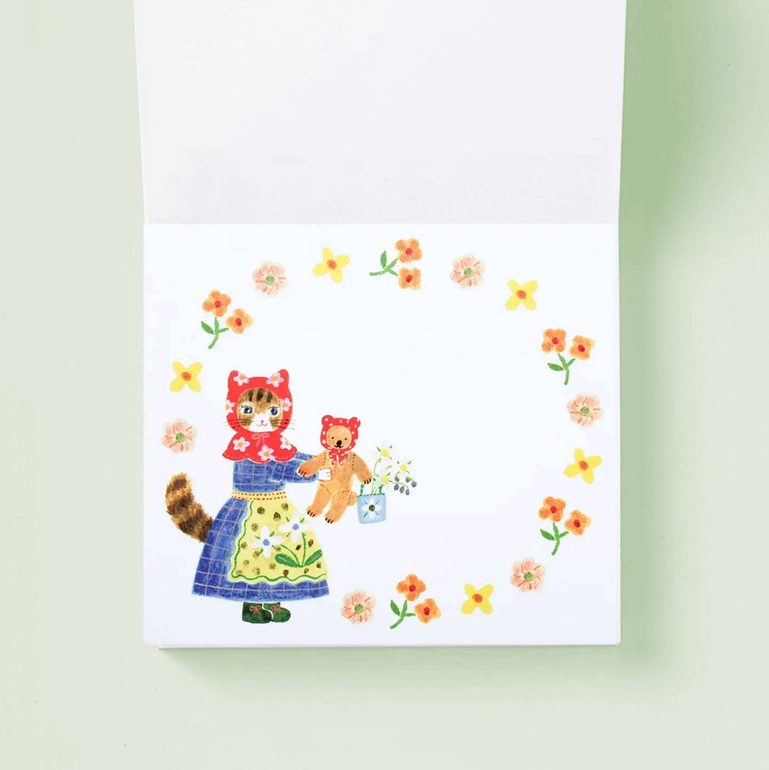 Little Fluffy Friends Block Memo Pad - Merry PigletsHer Winter Flowers