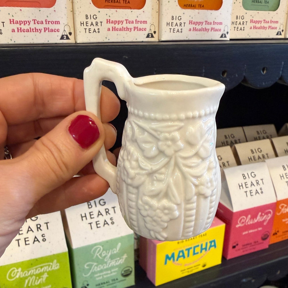 Little White Creamer - Merry PigletsCreative Co - Op