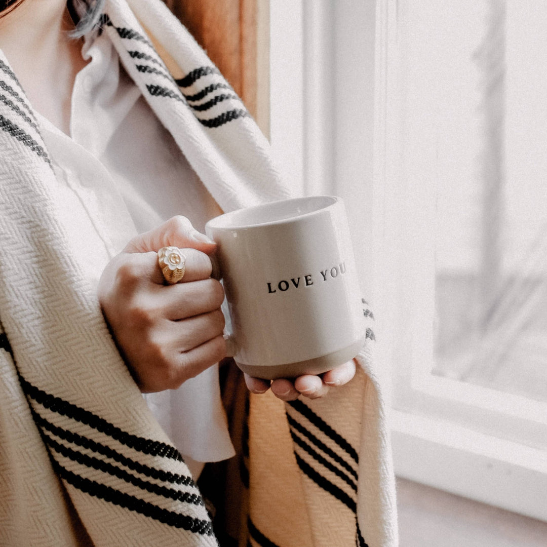Love You Stoneware Coffee Mug - Merry PigletsSweet Water Decor