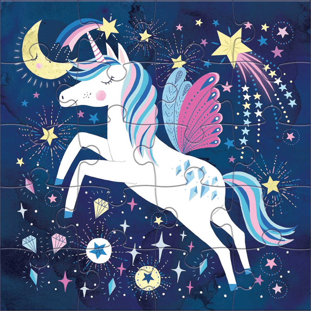 Magical Unicorn Magnetic Puzzle - Merry PigletsMudpuppy
