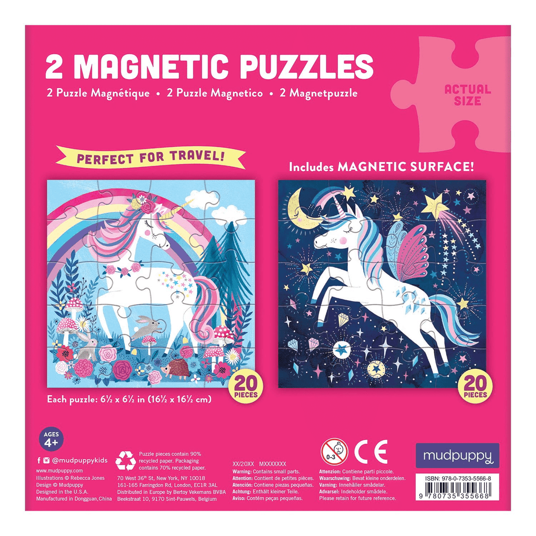 Magical Unicorn Magnetic Puzzle - Merry PigletsMudpuppy