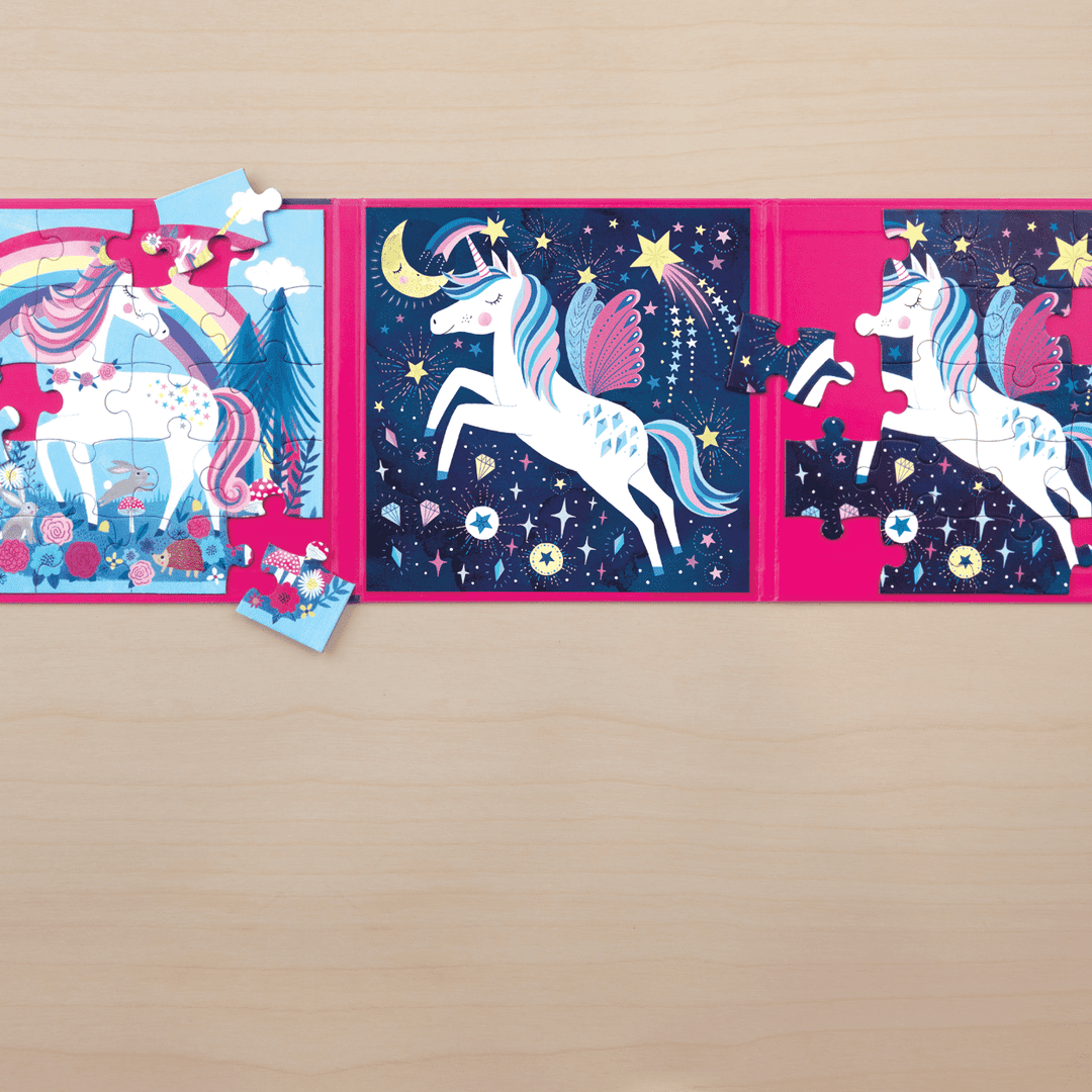 Magical Unicorn Magnetic Puzzle - Merry PigletsMudpuppy