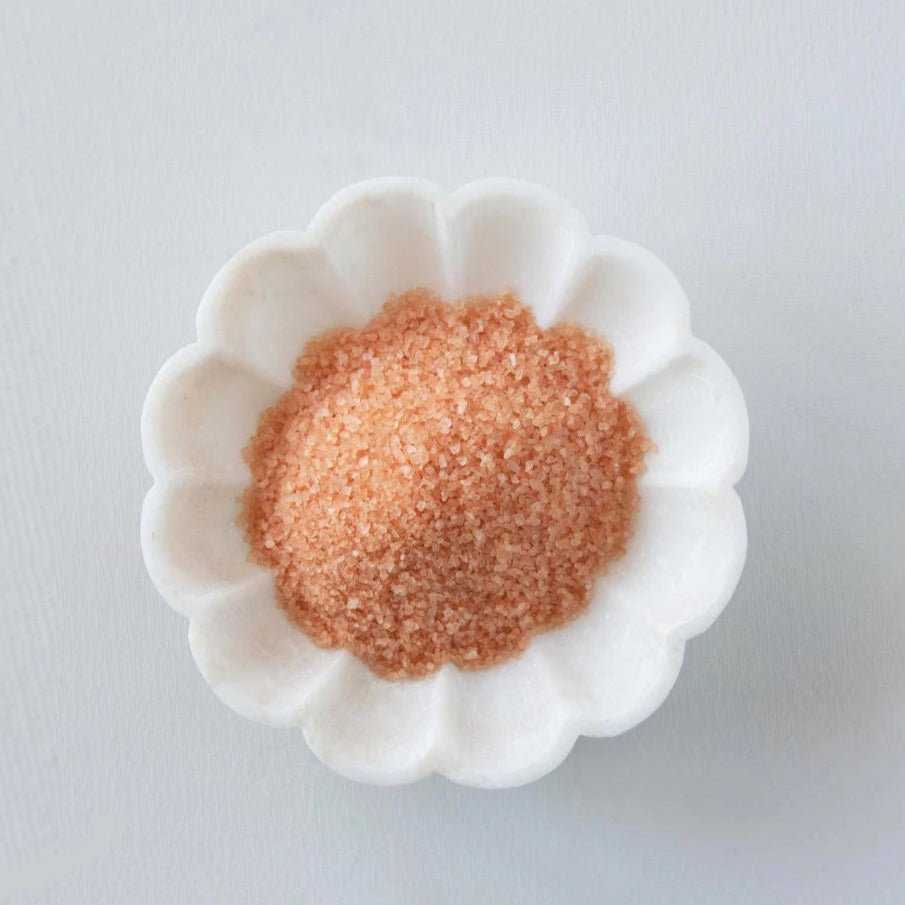 Marble Flower Dish - Merry PigletsCreative Co - Op