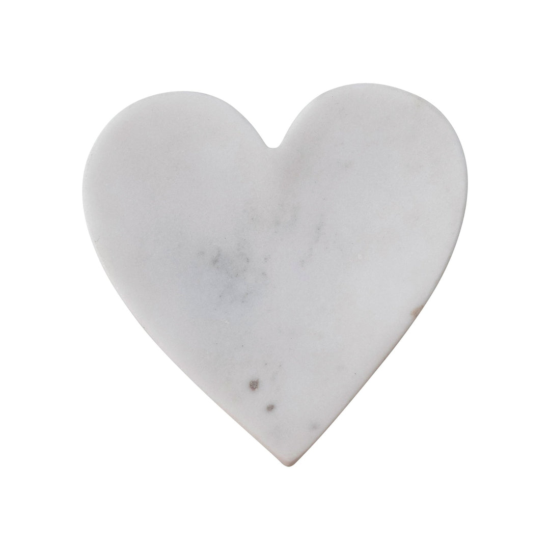 Marble Heart Dish - Merry PigletsCreative Co - Op