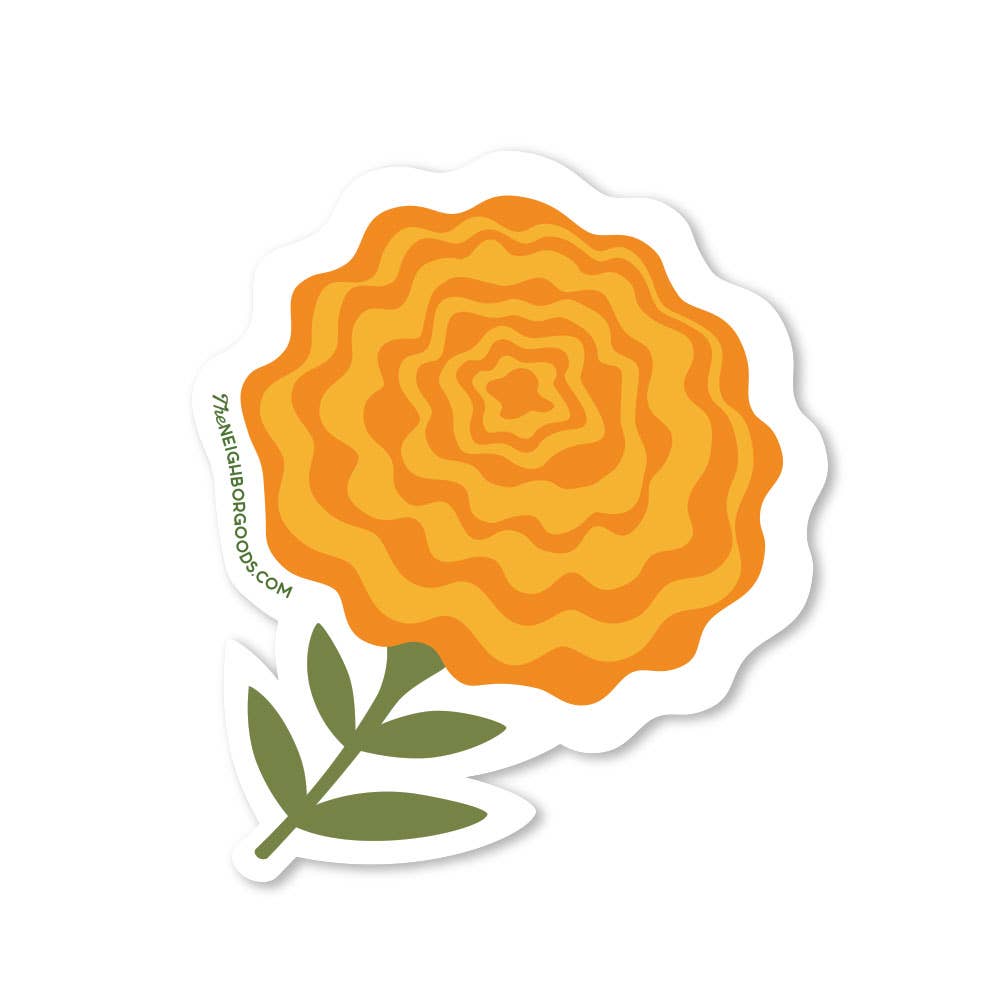 Marigold Sticker - Merry PigletsThe Neighborgoods