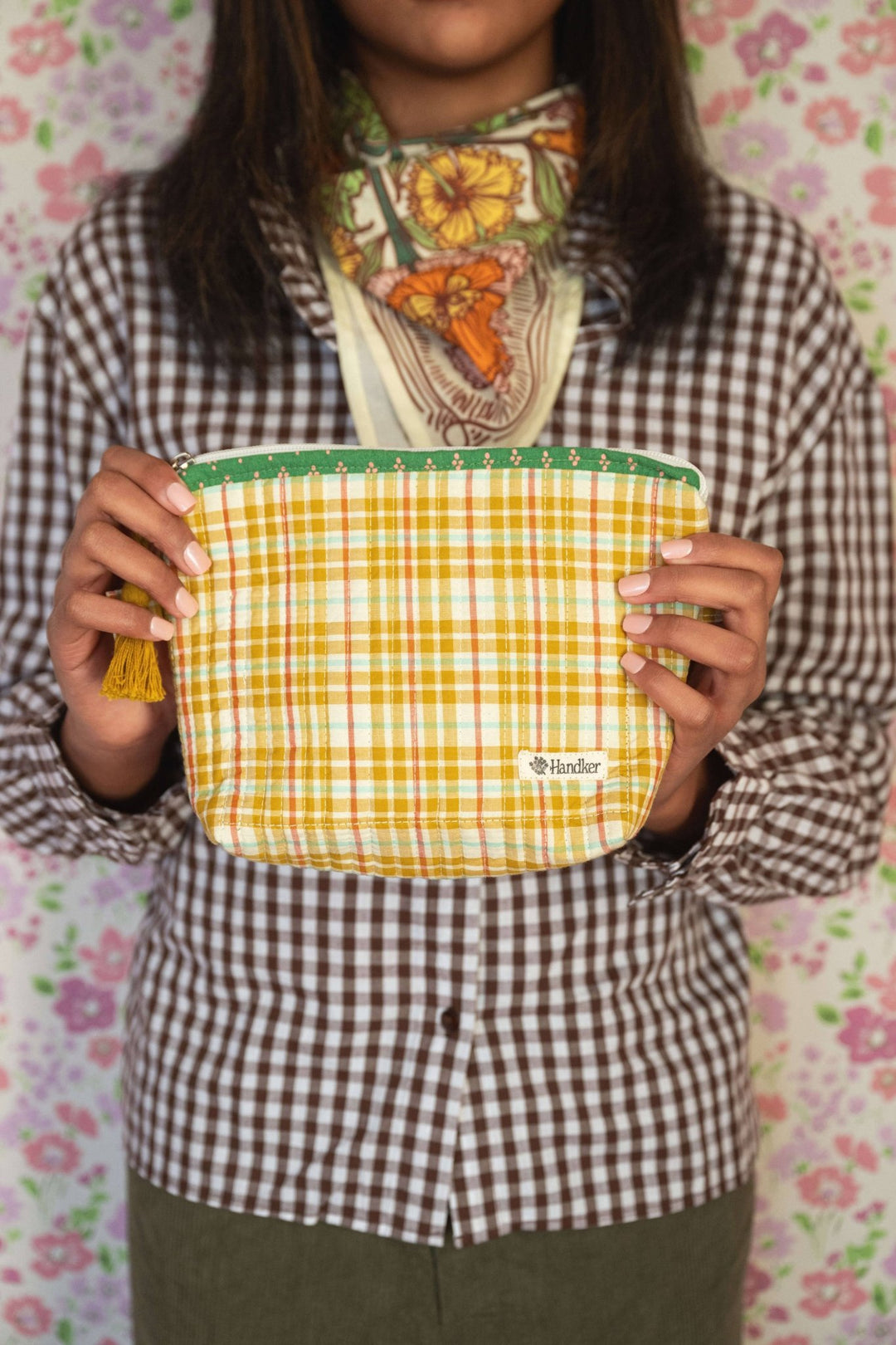 Marmee Quilted Zipper Pouch - Merry PigletsHandker Bandanas