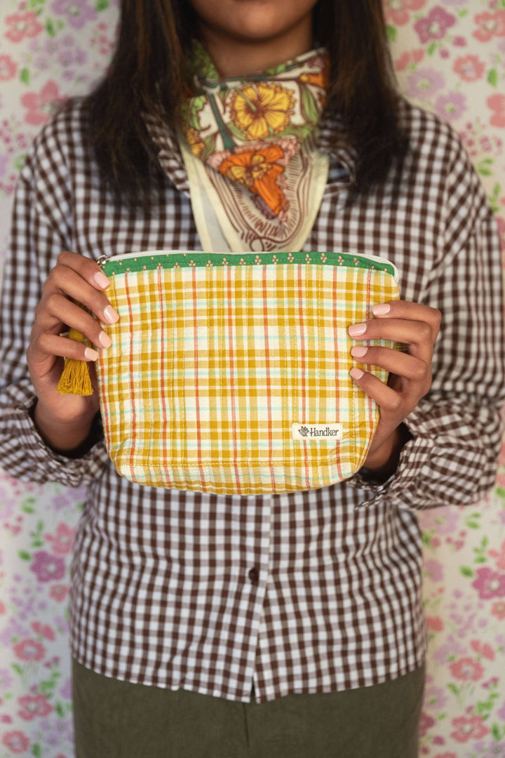 Marmee Quilted Zipper Pouch - Merry PigletsHandker Bandanas
