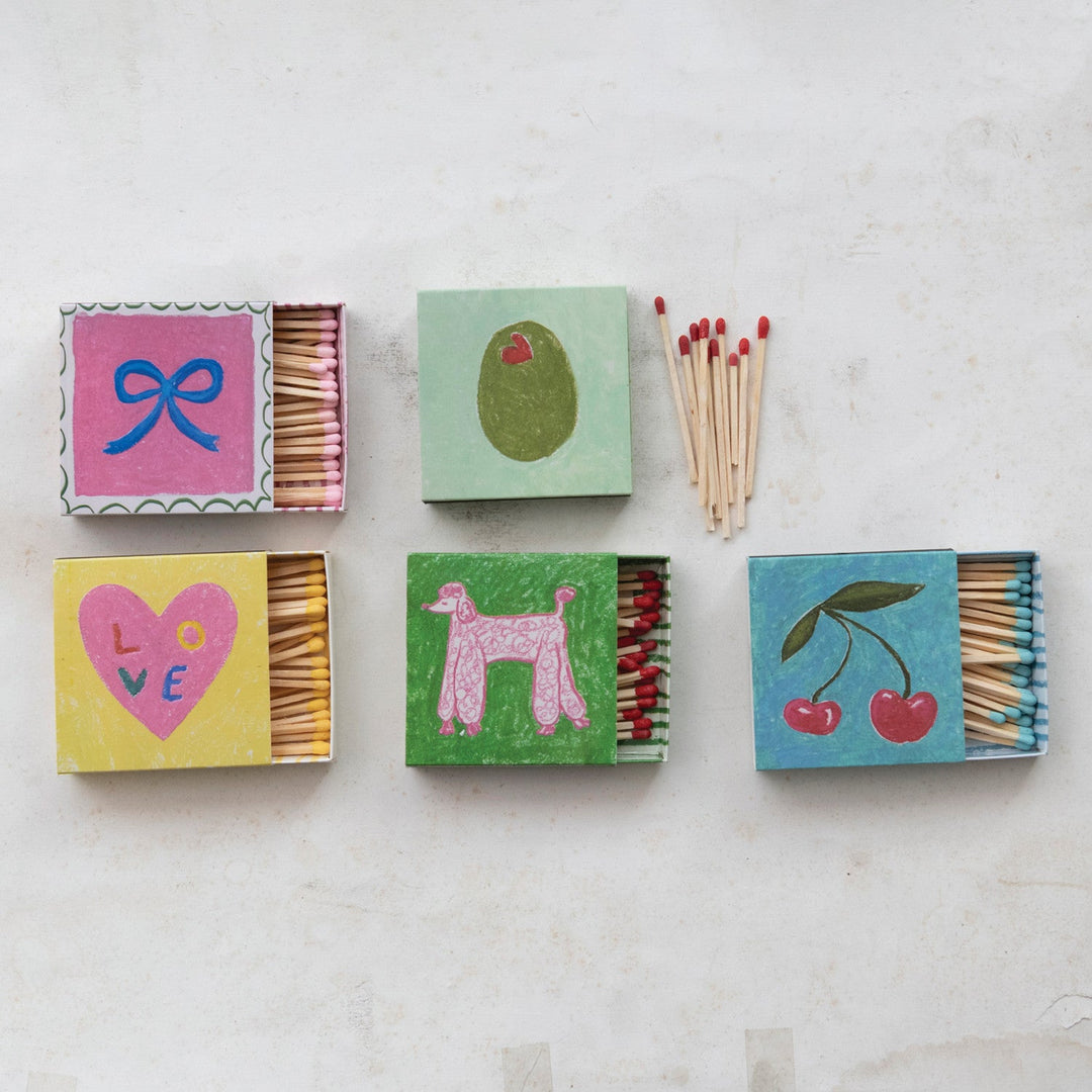 Matches in Fun Matchbox - Merry PigletsCreative Co-Op