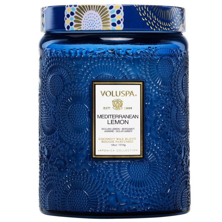 Mediterranean Lemon Large Jar Candle - Merry PigletsVoluspa
