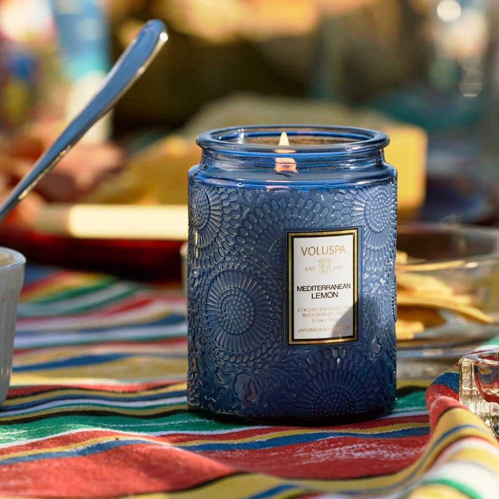 Mediterranean Lemon Small Jar Candle - Merry PigletsVoluspa