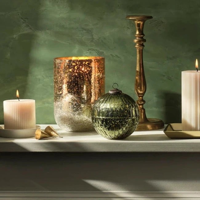 Mercury Glass Ornament Candle - 5 Varieties - Merry PigletsIllume