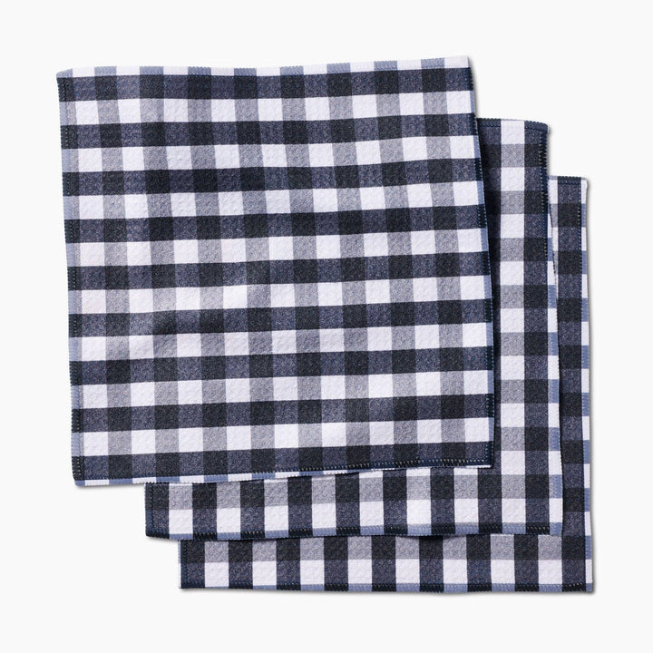 Midnight Flannel Dishcloth Set - Merry PigletsGeometry