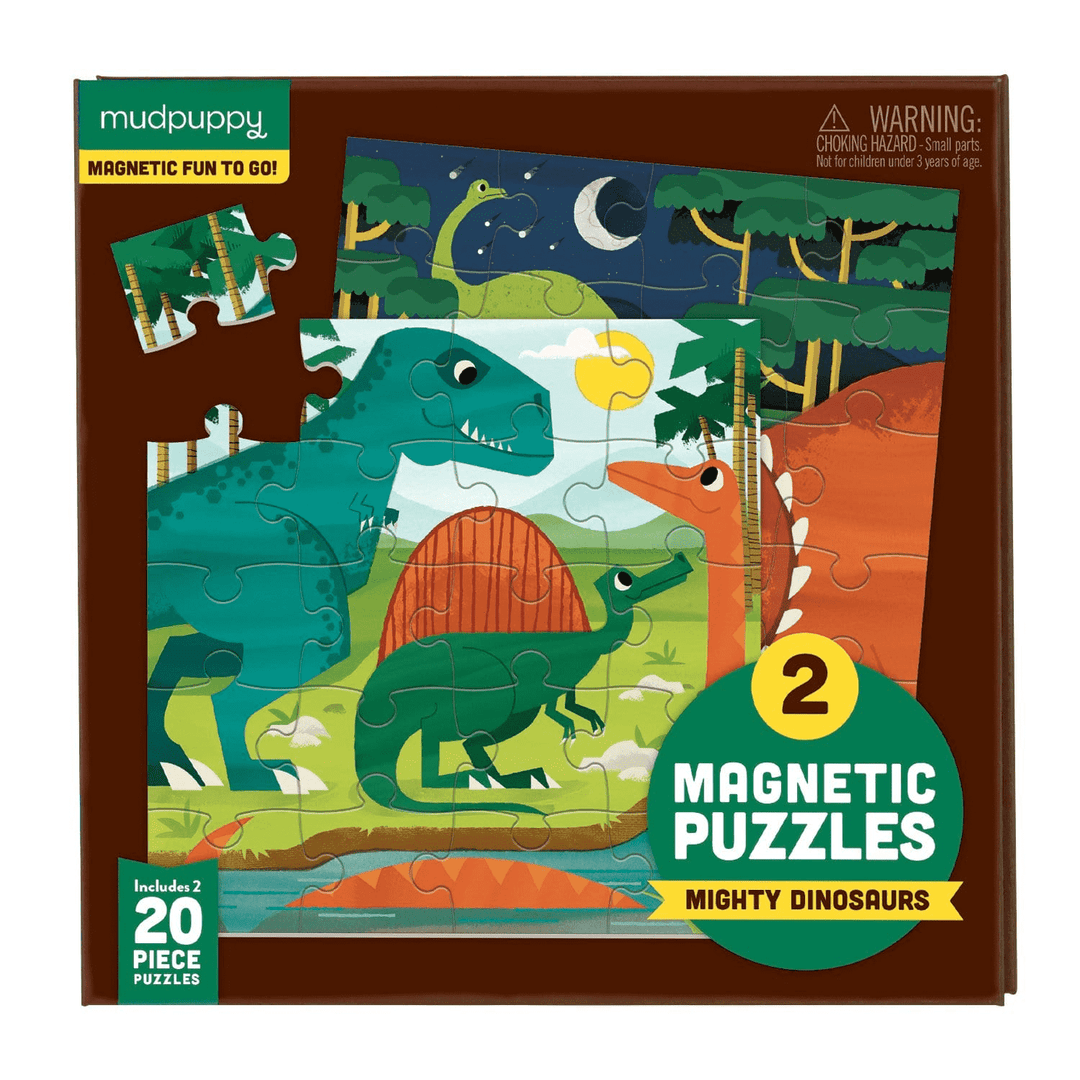 Mighty Dinosaurs Magnetic Puzzle - Merry PigletsMudpuppy