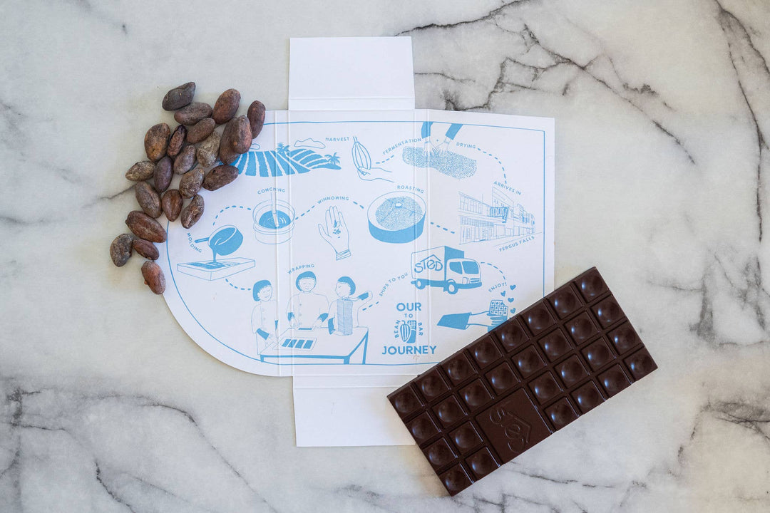 Mini Almond Maple Brittle Chocolate Bar - Merry PigletsSted Foods