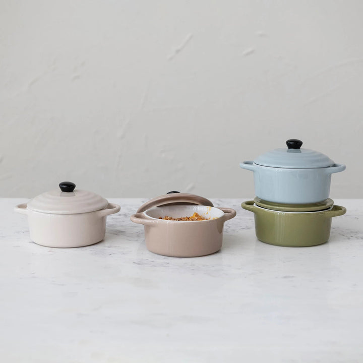 Mini Baker with Lid - Merry PigletsCreative Co - Op