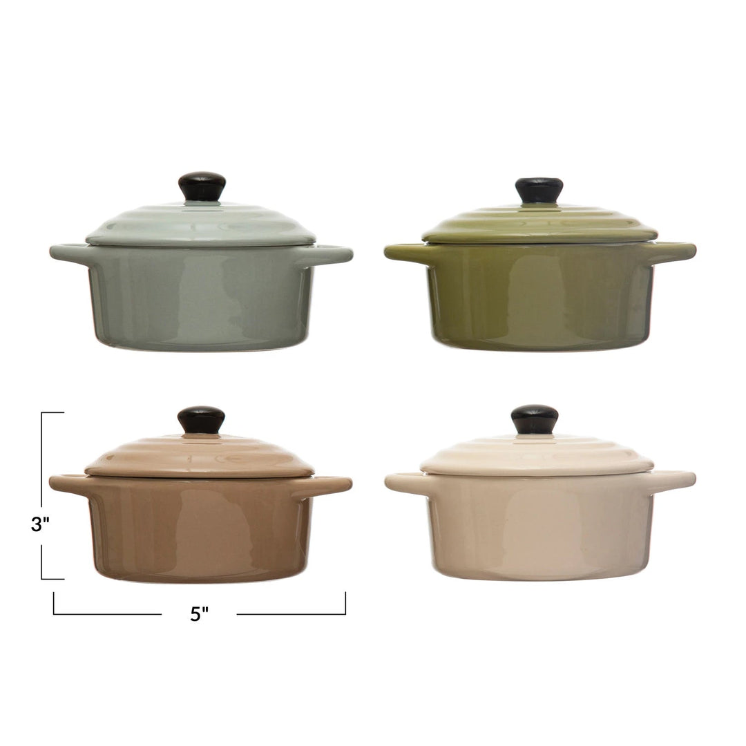 Mini Baker with Lid - Merry PigletsCreative Co - Op