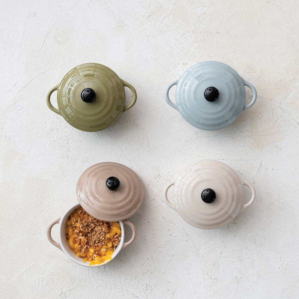 Mini Baker with Lid - Merry PigletsCreative Co - Op