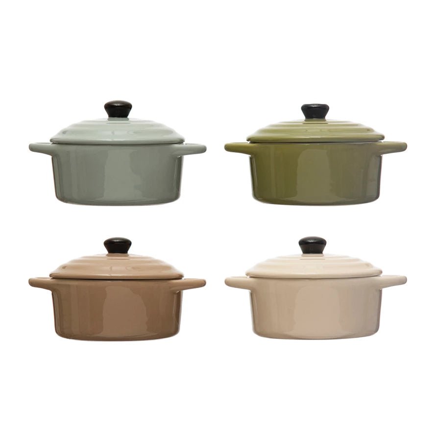 Mini Baker with Lid - Merry PigletsCreative Co - Op