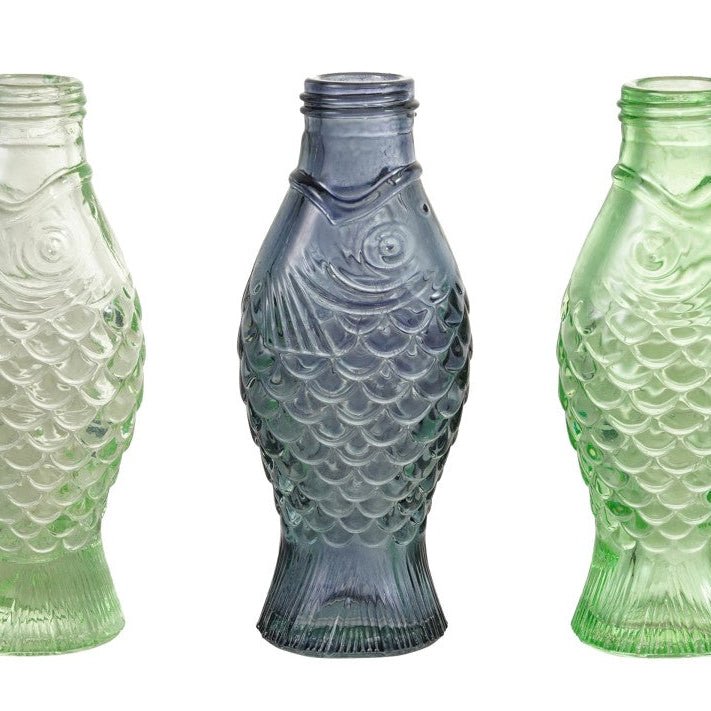 Mini Fish Glass Vase - Merry PigletsCreative Co-Op