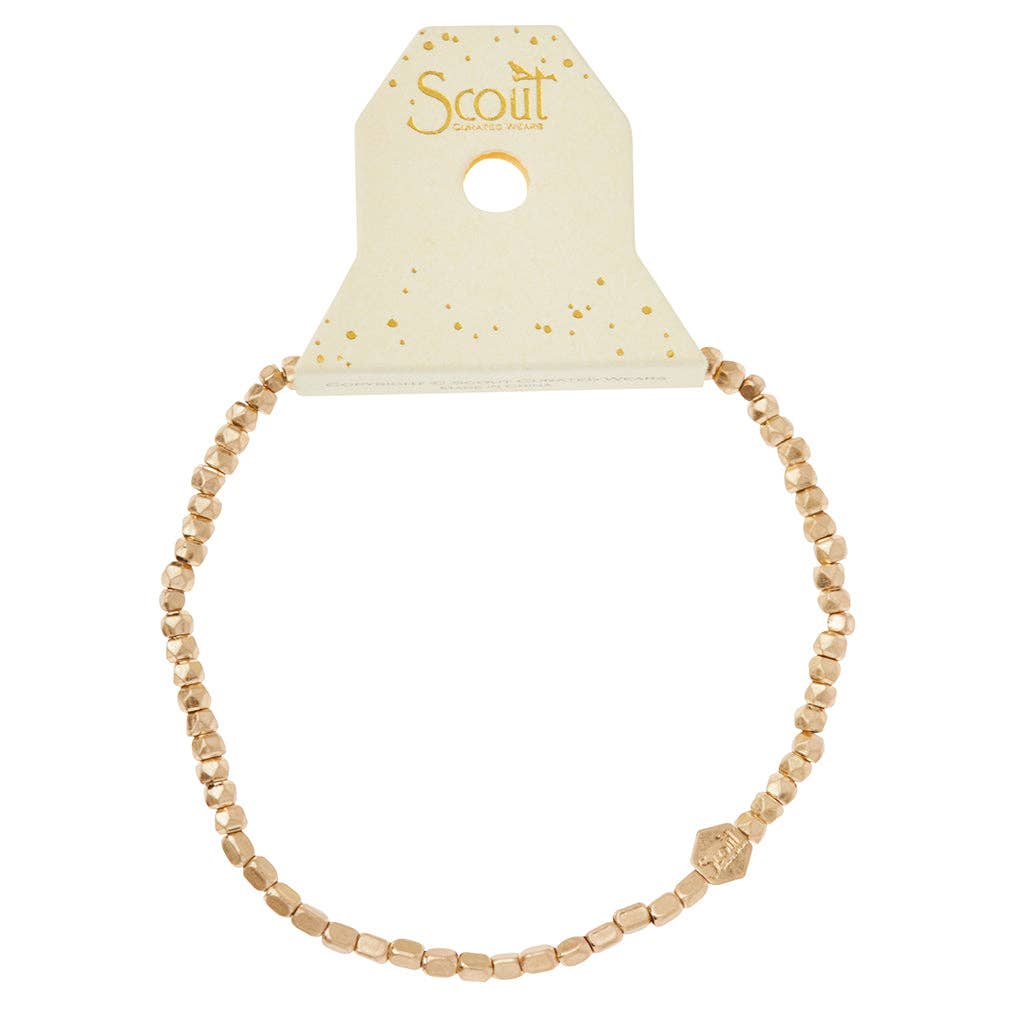 Mini Gold Metal Stacking Bracelet - Merry PigletsScout Curated Wears