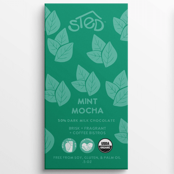 Mini Mint Mocha Chocolate Bar - Merry PigletsSted Foods
