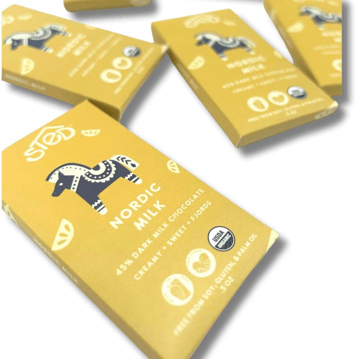 Mini Nordic Milk Chocolate Bar - Merry PigletsSted Foods