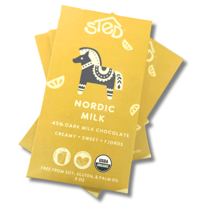 Mini Nordic Milk Chocolate Bar - Merry PigletsSted Foods