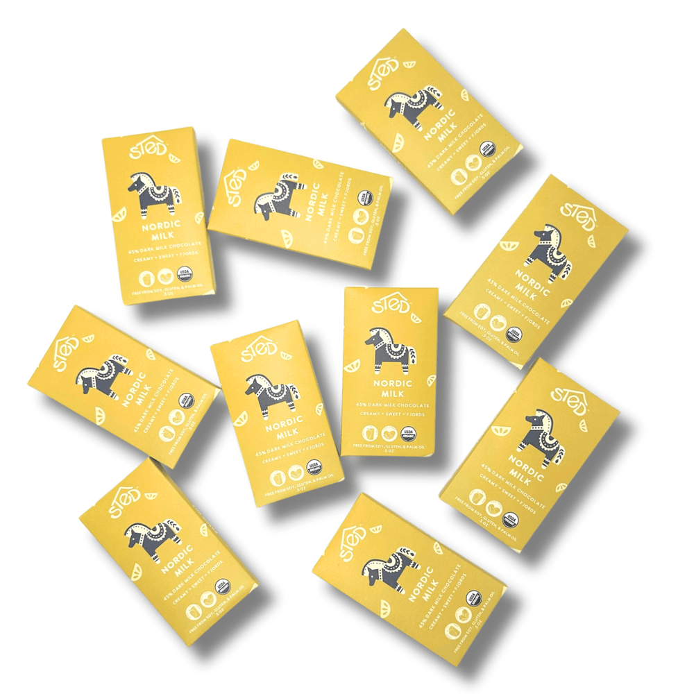 Mini Nordic Milk Chocolate Bar - Merry PigletsSted Foods