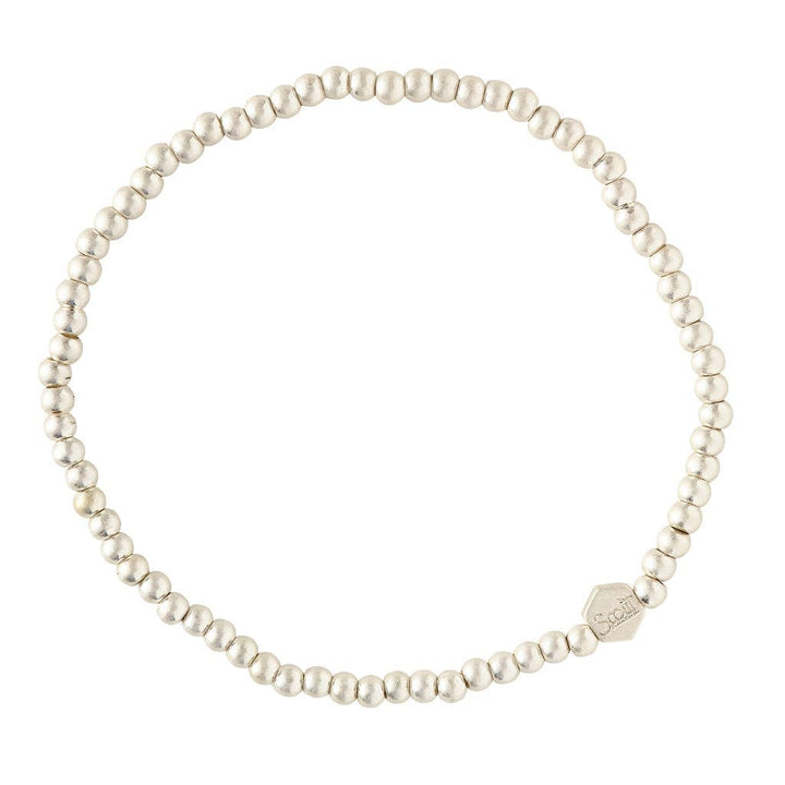 Mini Silver Beads Stacking Bracelet - Merry PigletsScout Curated Wears