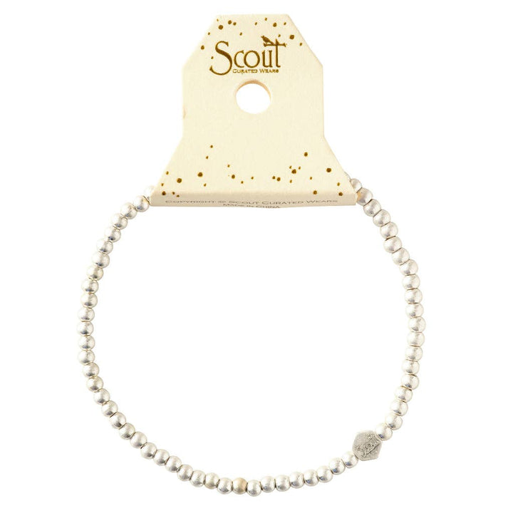 Mini Silver Beads Stacking Bracelet - Merry PigletsScout Curated Wears